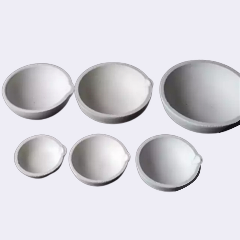 Different types of fused quartz silica ceramic crucible boat/ceramic silica crucible casting dish