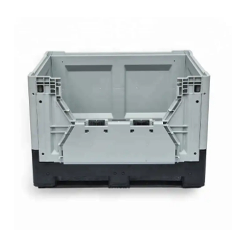 HDPE plastic foldable large storage container vented pallet bin